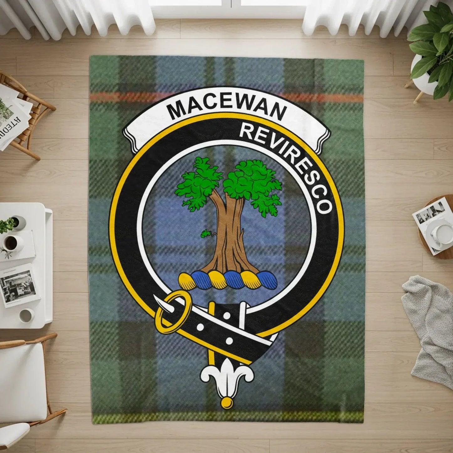 MacEwan Reviresco Tartan Rug Unique Home Decor Product