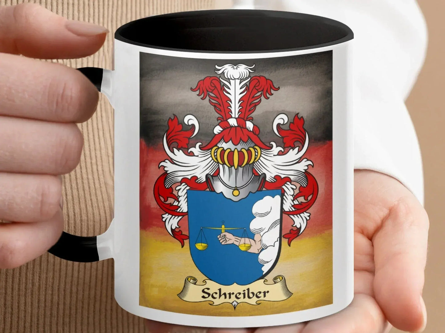 Schreiber Family Crest Emblem Insignia Art Mug product