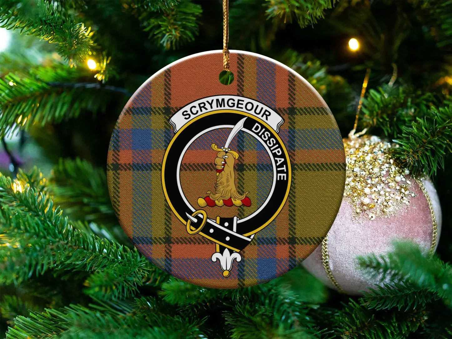 Scottish Clan Crest Christmas Tree Ornament product