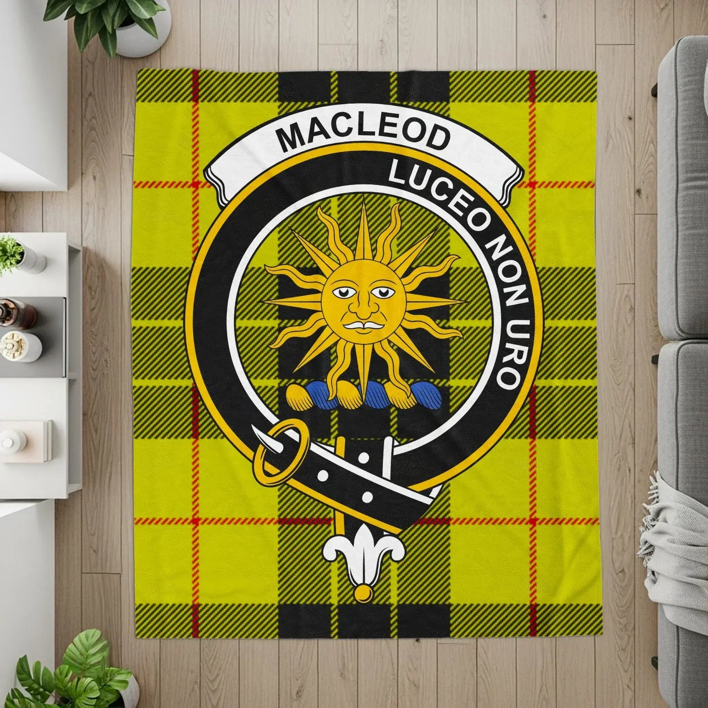 Macleod Luceo Non Uro Yellow Tartan Blanket product
