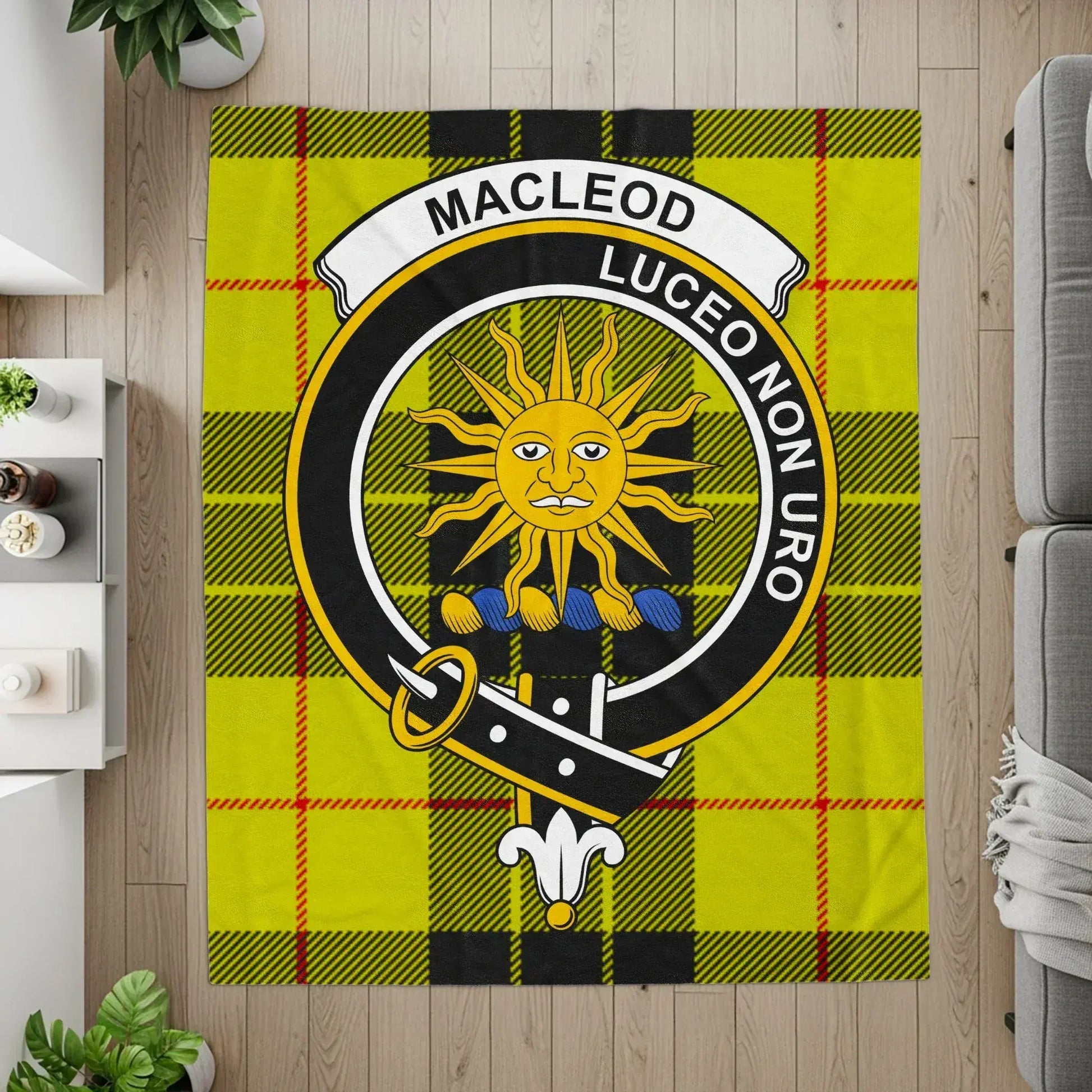 Macleod Luceo Non Uro Yellow Tartan Blanket product