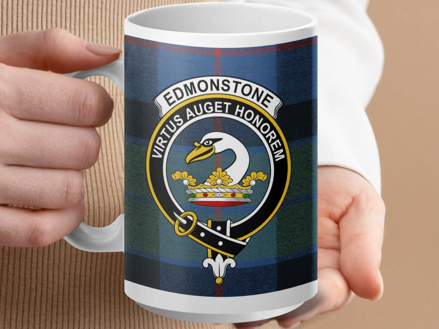 Edmonstone Virtus Auget Honorem Clan Crest Mug product type