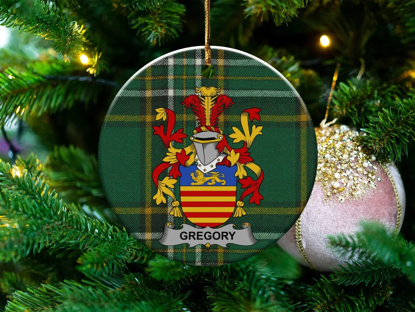 Gregory Coat of Arms Family Crest Christmas product type