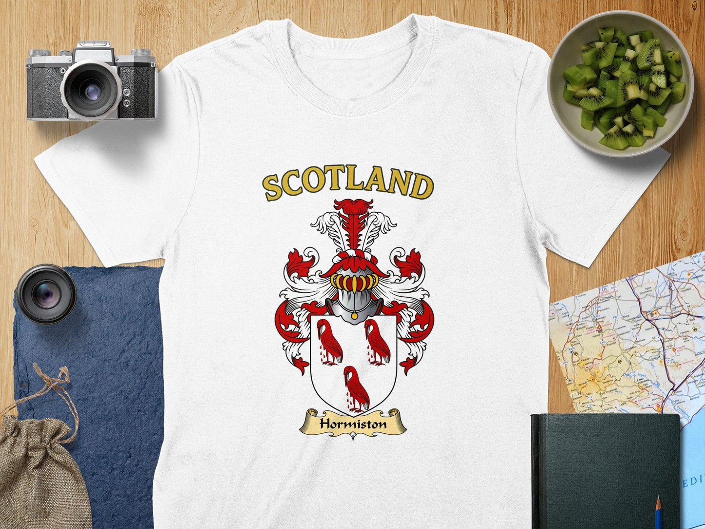 Hormiston Clan Family Crest Scotland T-Shirt - Celtic Ancestry Gifts