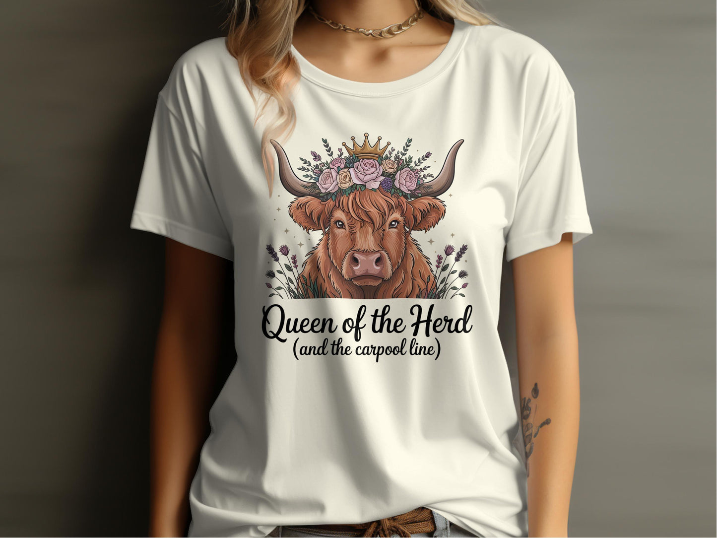 Queen of the Herd Carpool Line T-shirt product