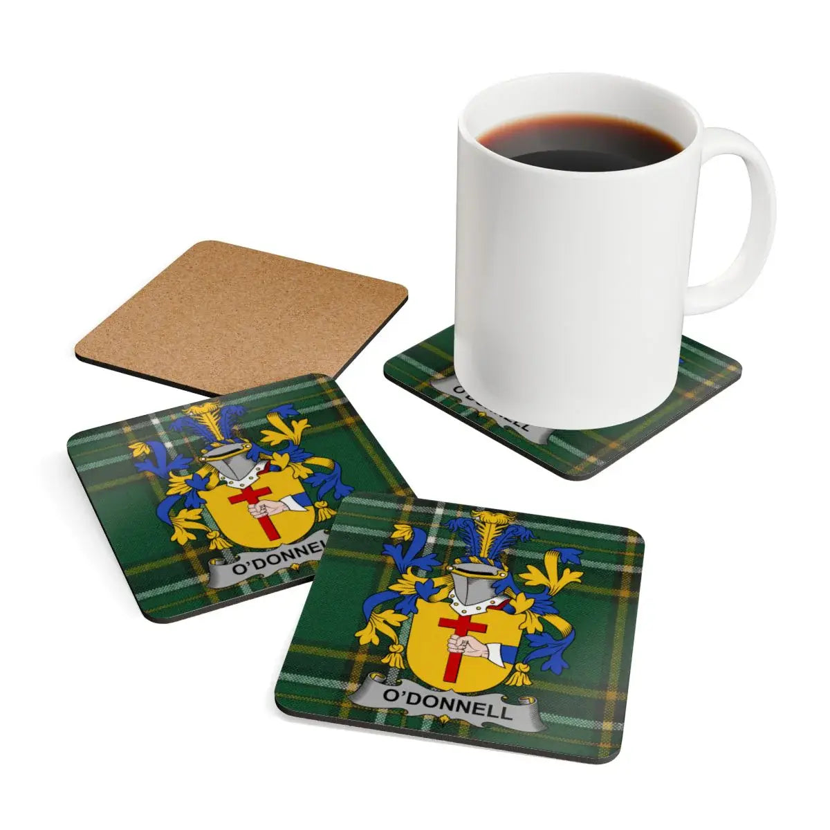 O'Donnell Family Crest Square Coasters product