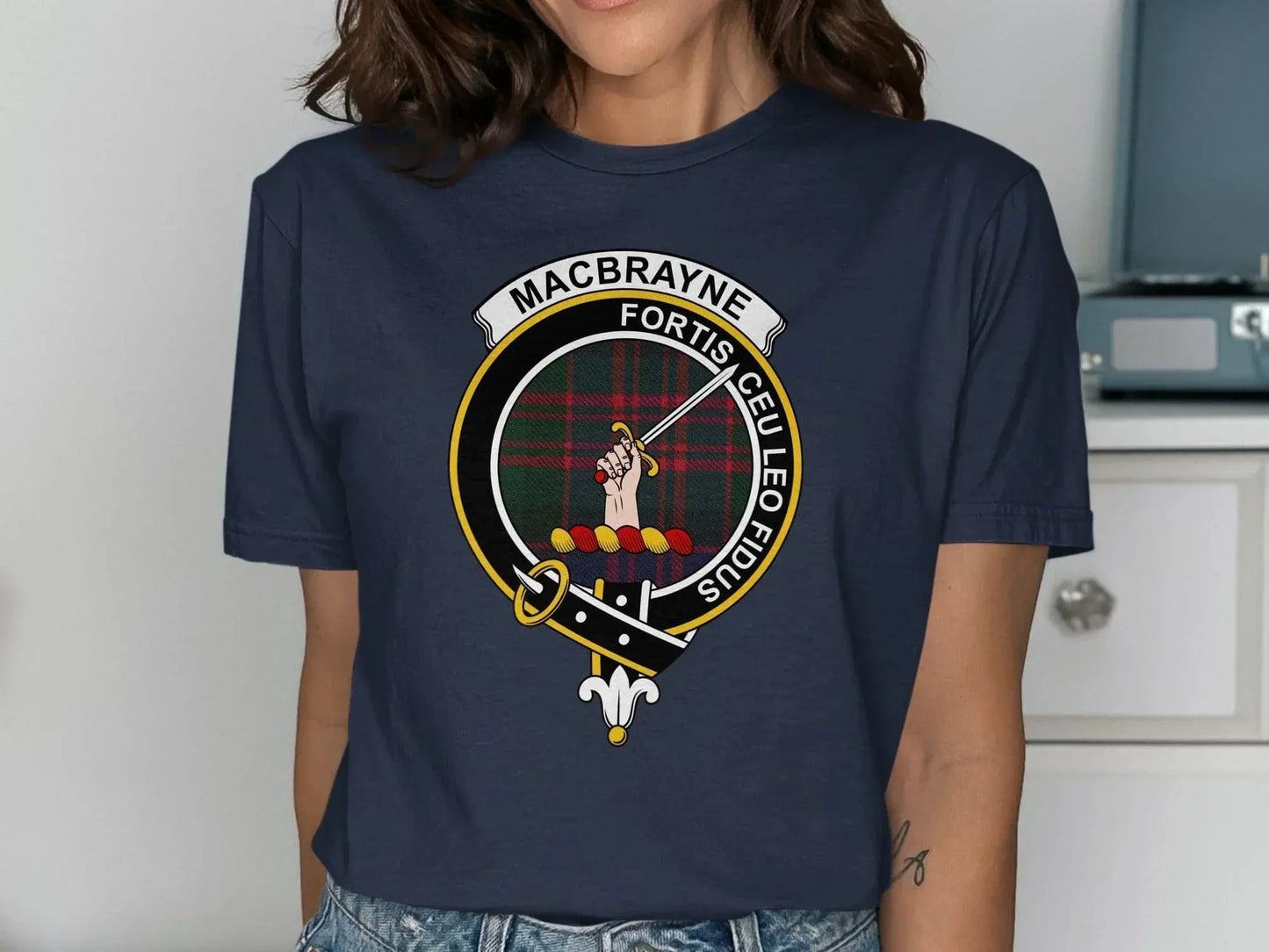 Macbrayne Fortis Ceu Leo Fiducis Crest Shirt product type