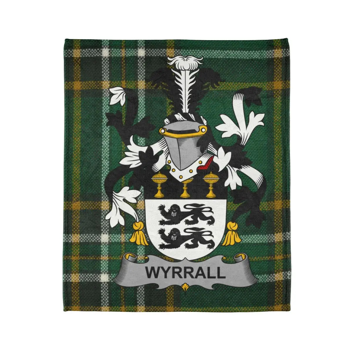 WYRALL Emblem Green Plaid Pattern Blanket product