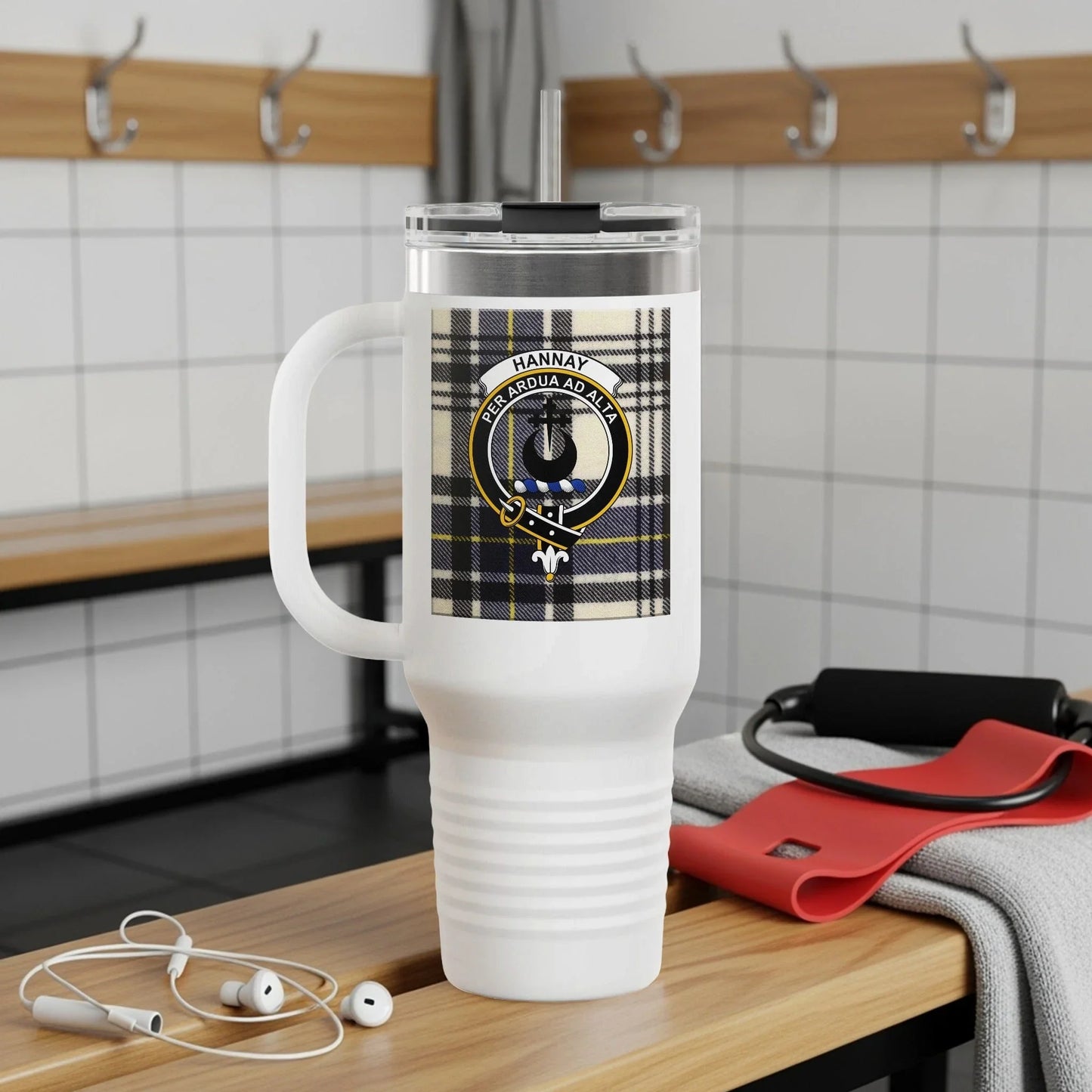 Scottish Clan Plaid Design Large Capacity Mug product