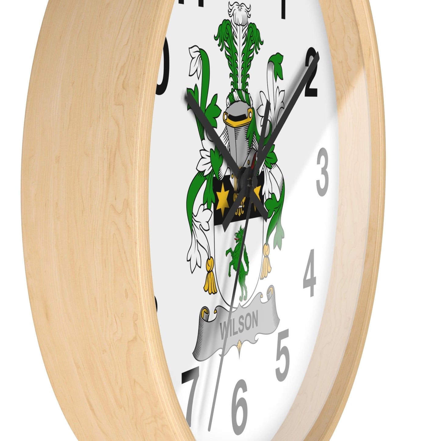 Custom Irish Coat of Arms Wall Clock - Celtic Ancestry Gifts