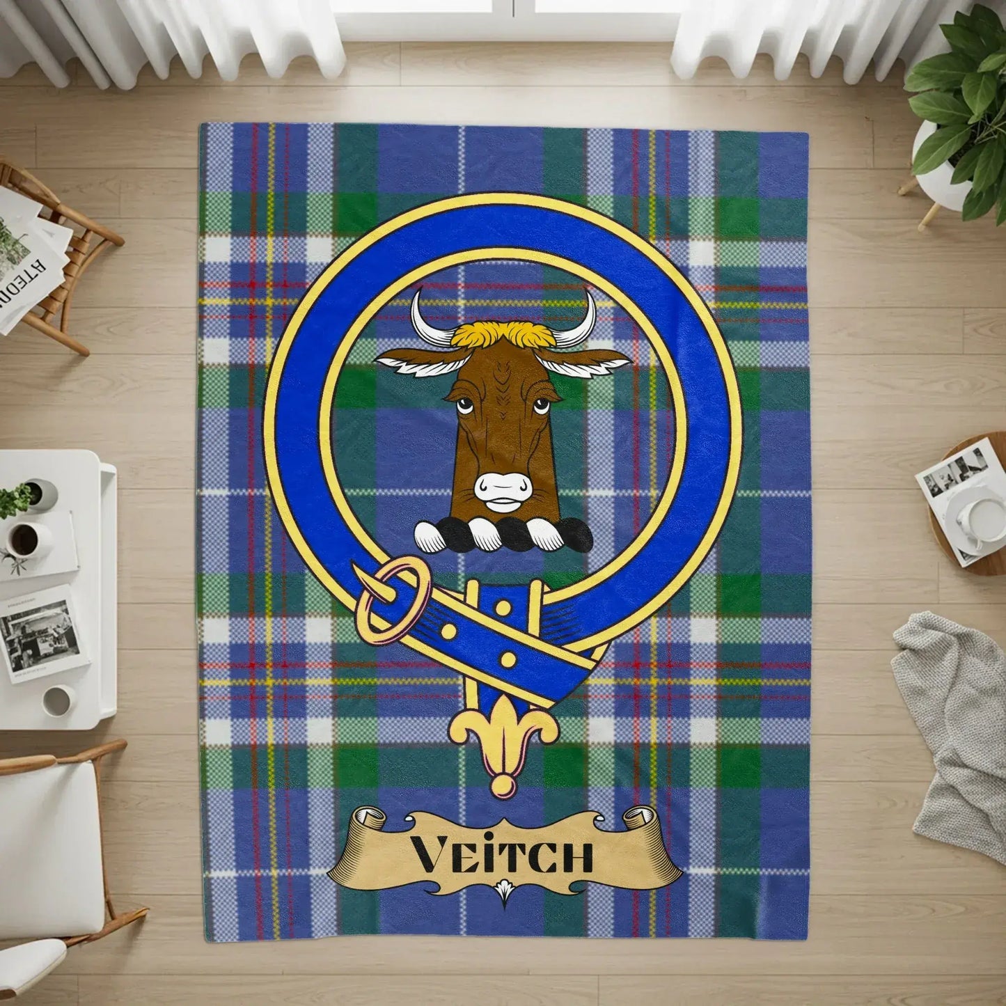 Highland Clan Tartan Veitch Crest Indoor Decor product