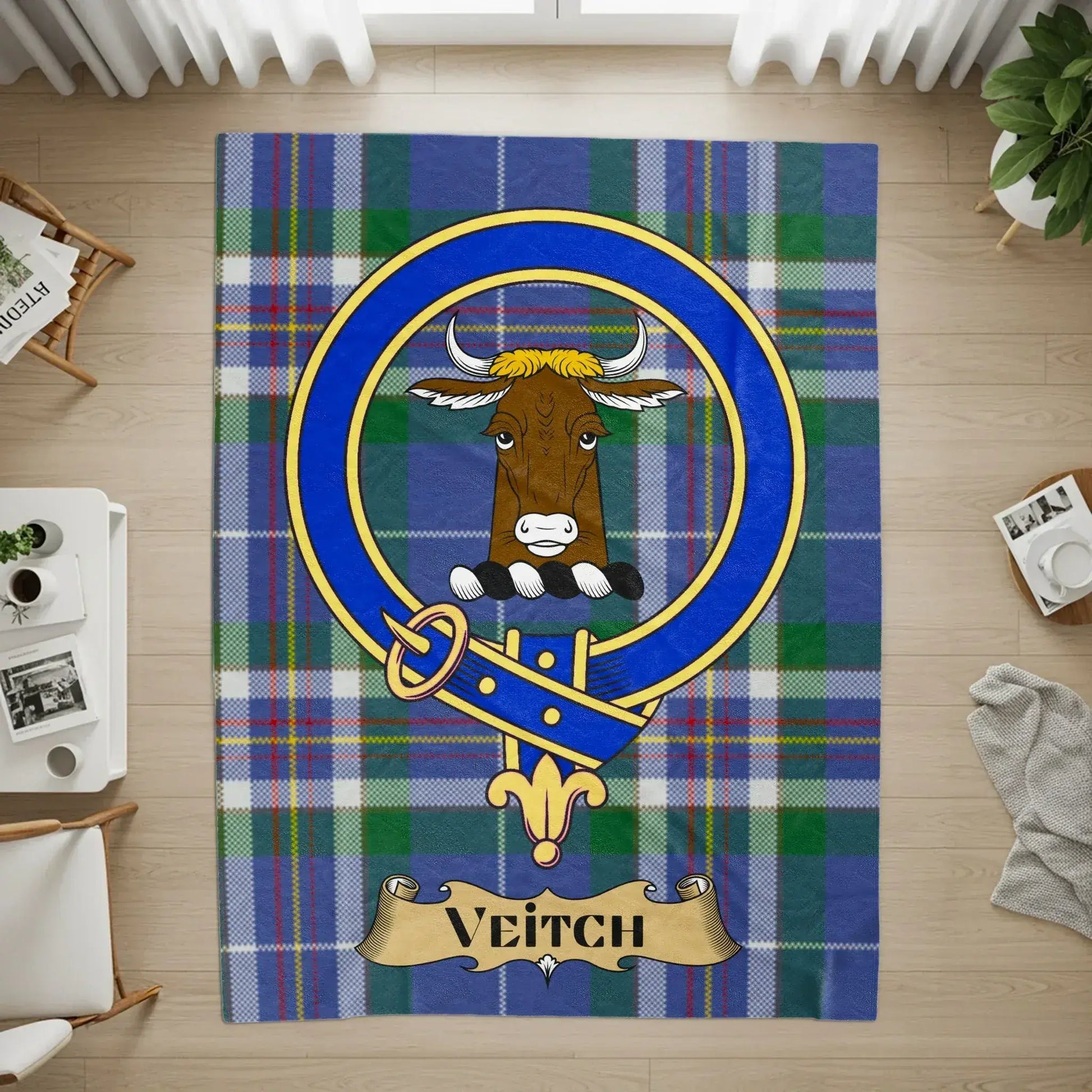 Highland Clan Tartan Veitch Crest Indoor Decor product