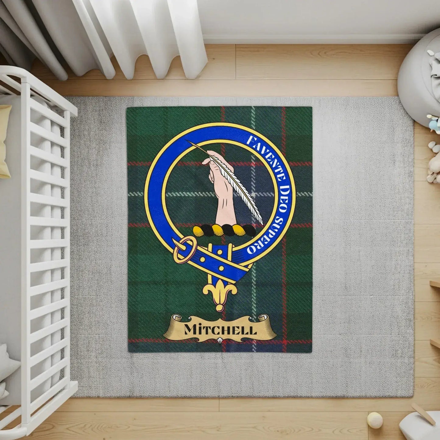 Faverte Deo Sapere Mitchell Clan Crest Rug product