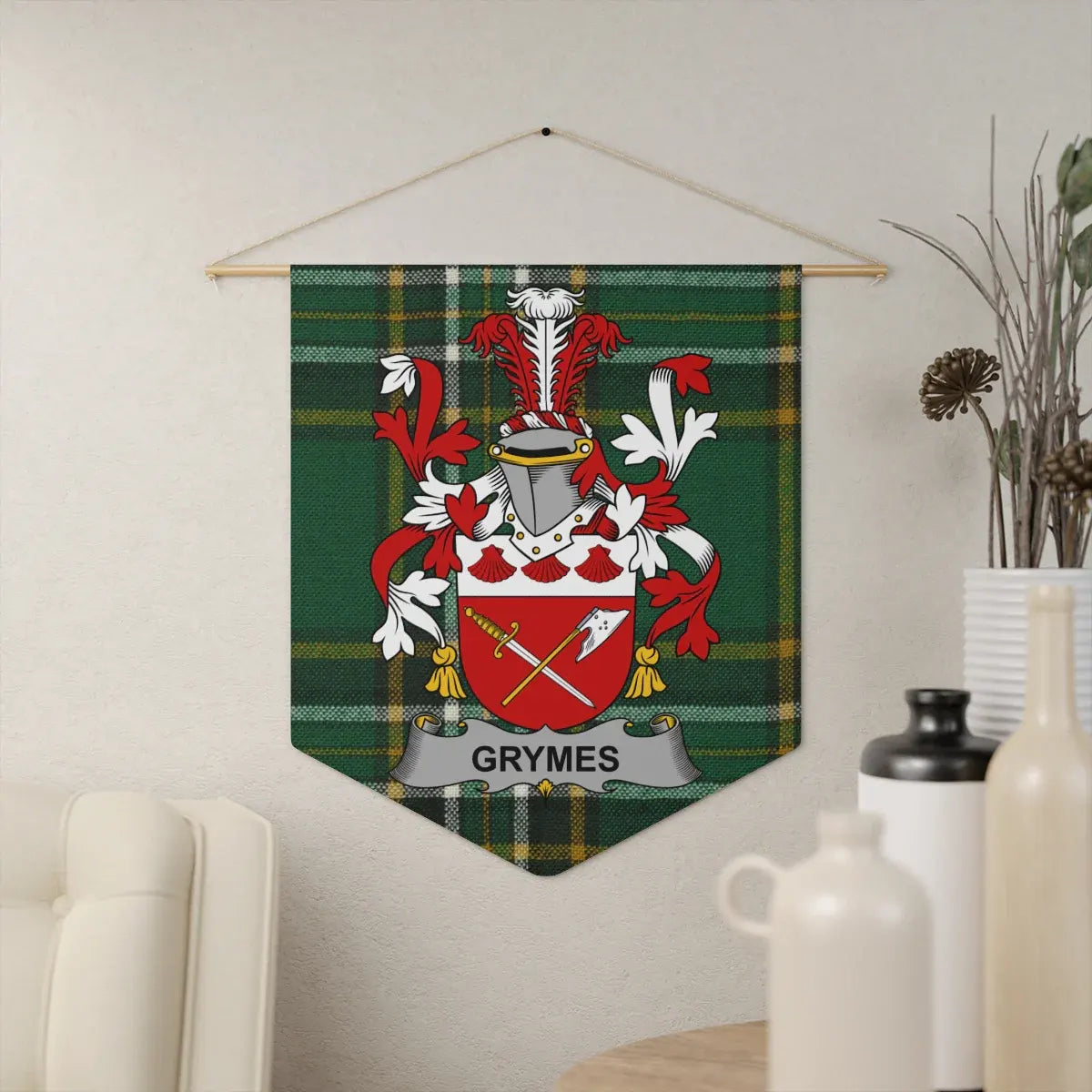 Grymes Coat of Arms Wall Banner product