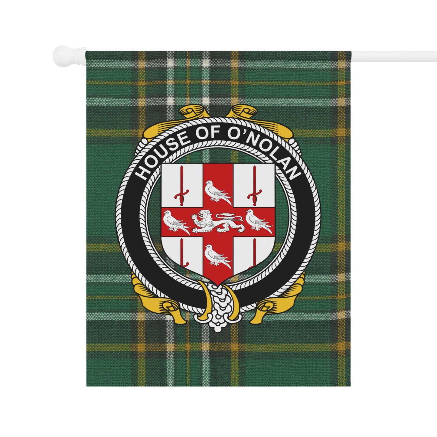 House of O'Nolan Family Crest Flag Wall Art Decor
