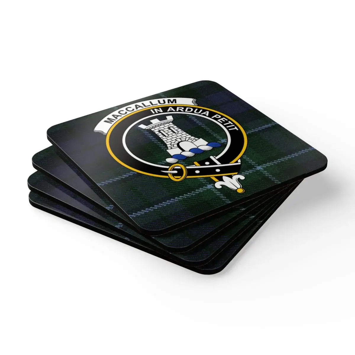 Maccallum In Ardua Petit Family Crest Coaster Set product