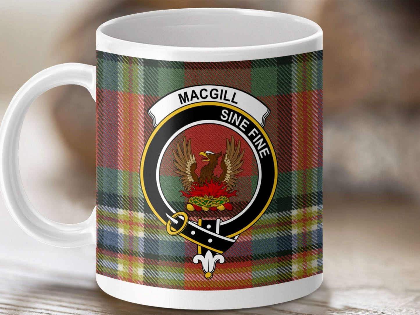 MacGill Sine Fine Plaid Pattern Mug product