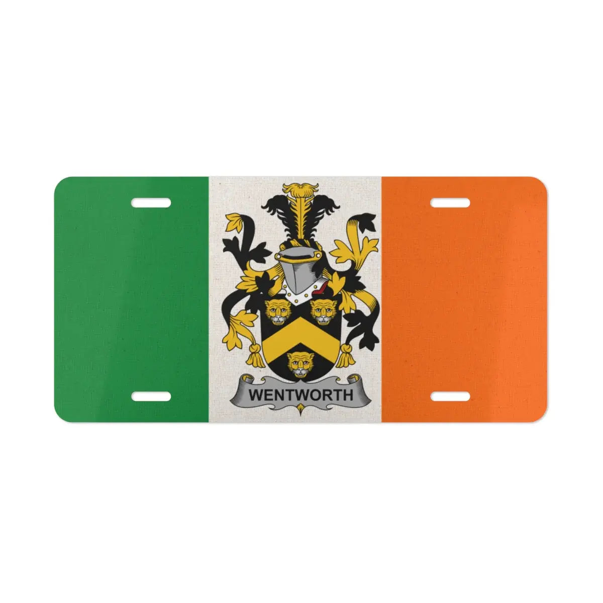 Wentworth Family Irish Themed License Plate product