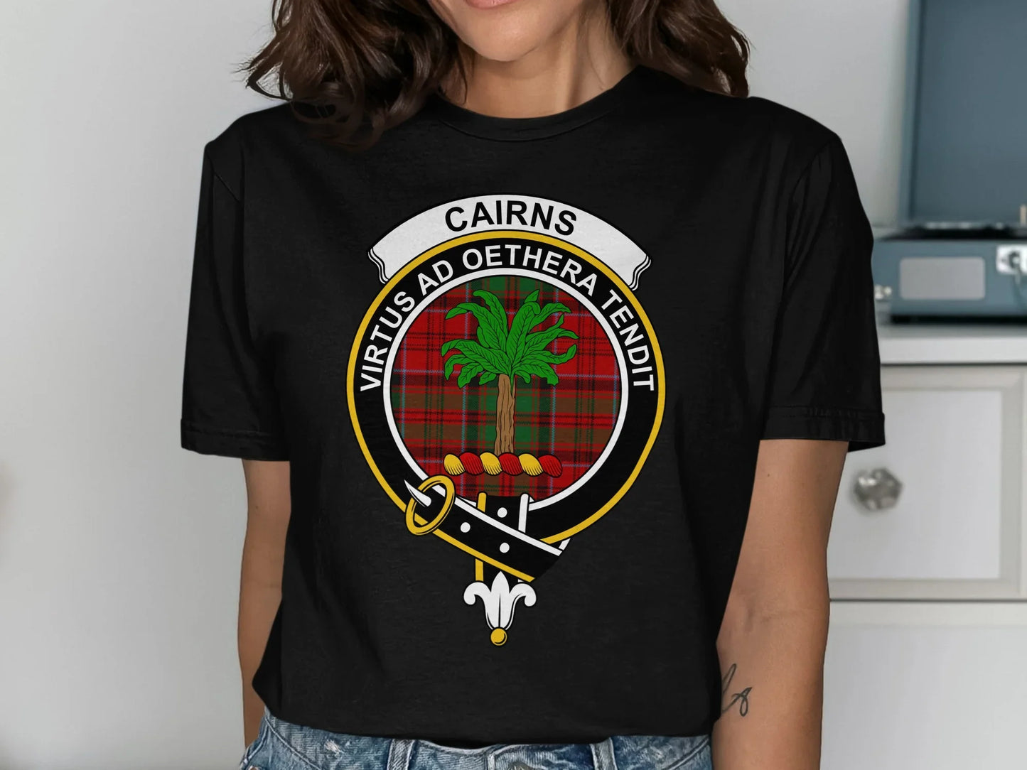 Cairns Virtus Ad Oethera Tendit Graphic T-Shirt product
