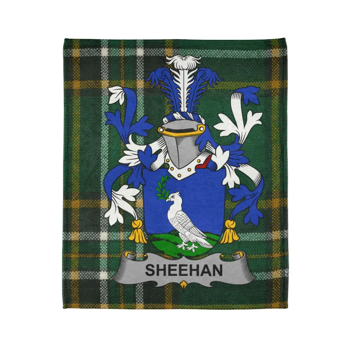 Sheehan Family Crest Tartan Background product