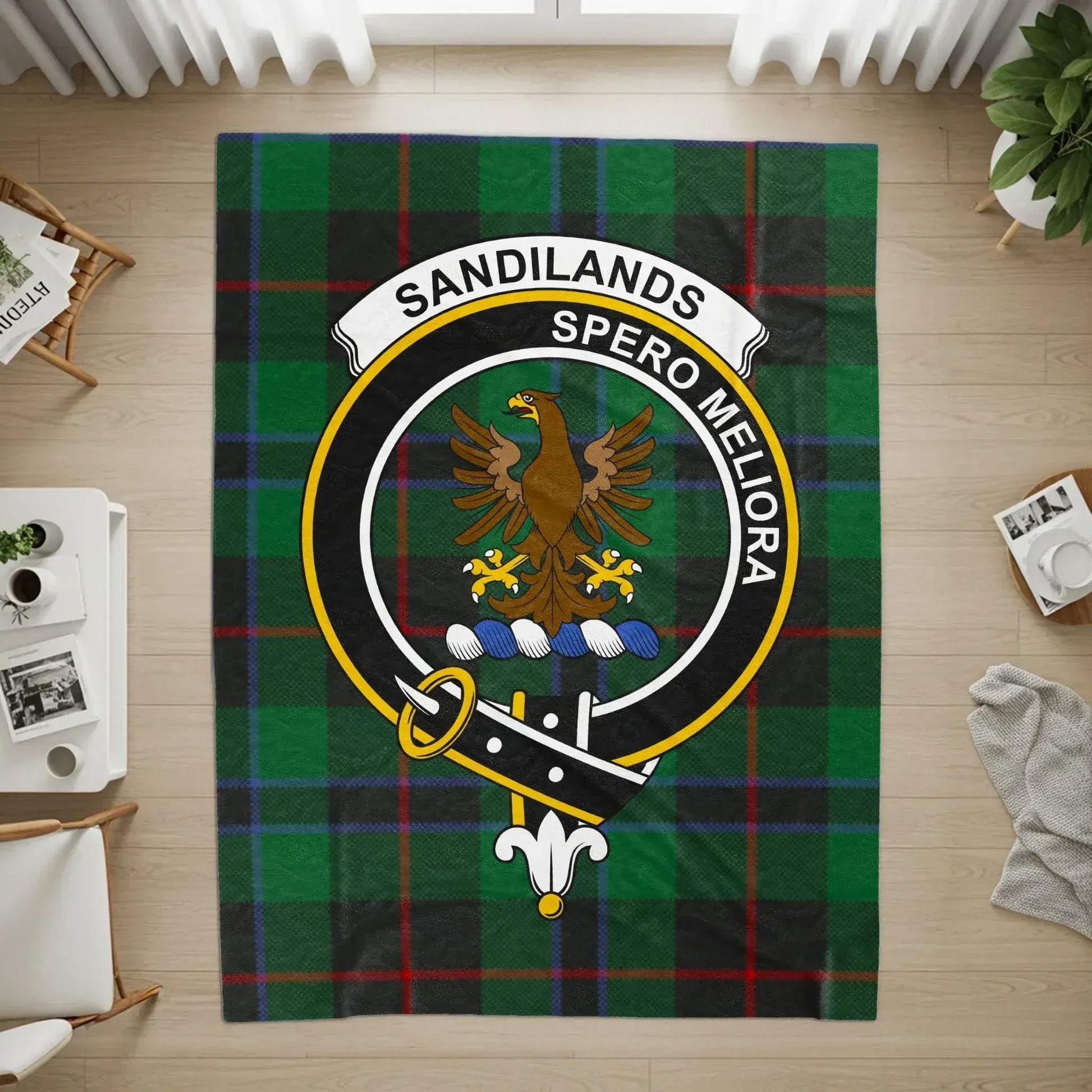 Sandilands Spero Meliora Family Emblem Rug product