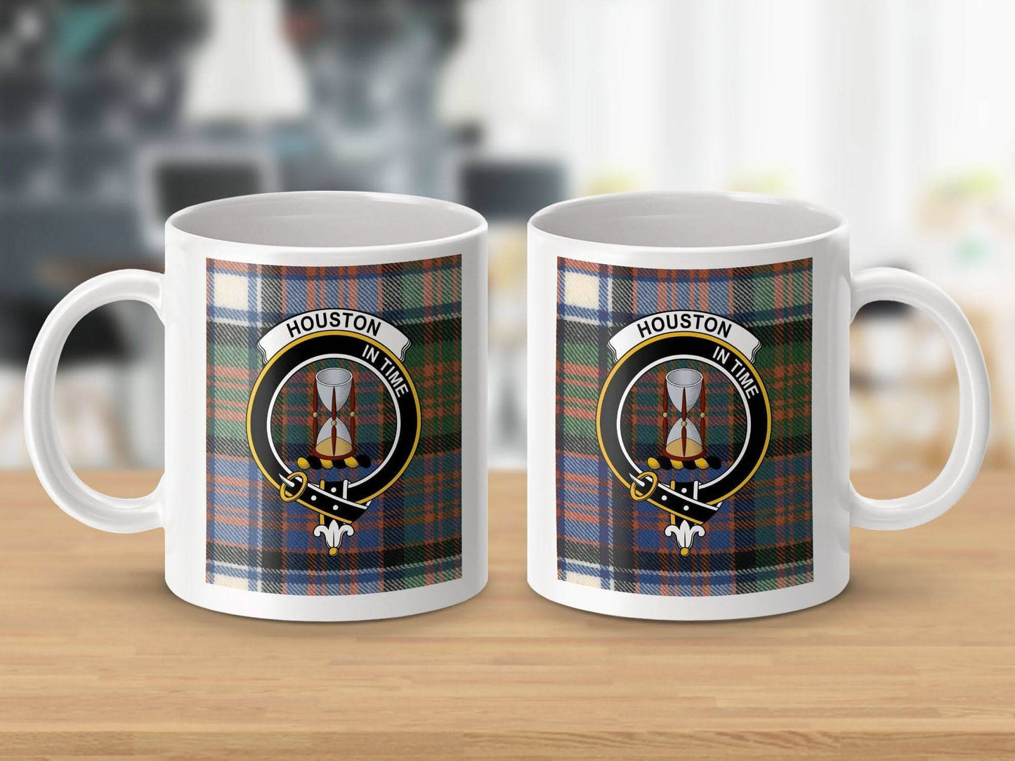 Houston In Time Plaid Design Coffee Mug product type