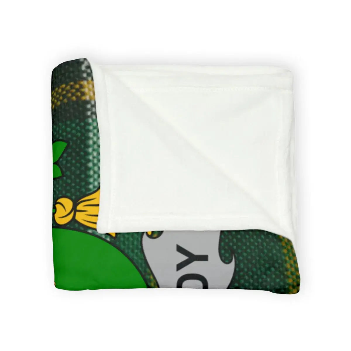 Cozy Irish Themed Green Shamrock Throw product