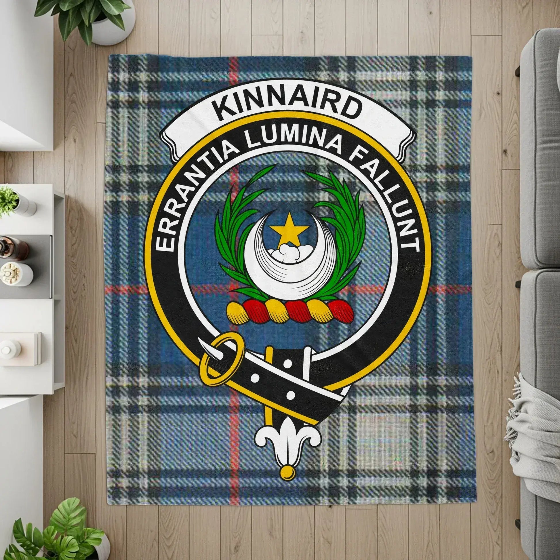 Kinnaird Crest and Tartan Plaid Design Home Decor product