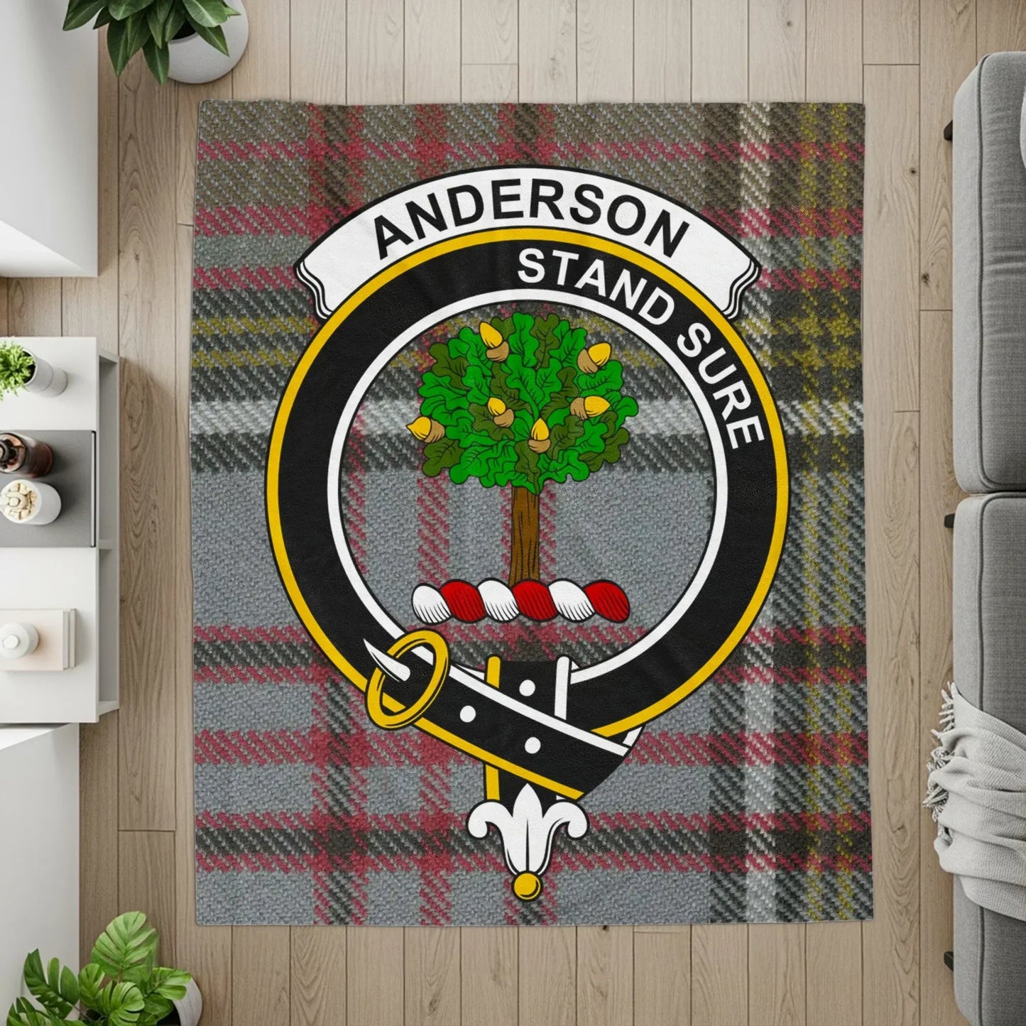 Anderson Stand Sure Crest Tartan Blanket product