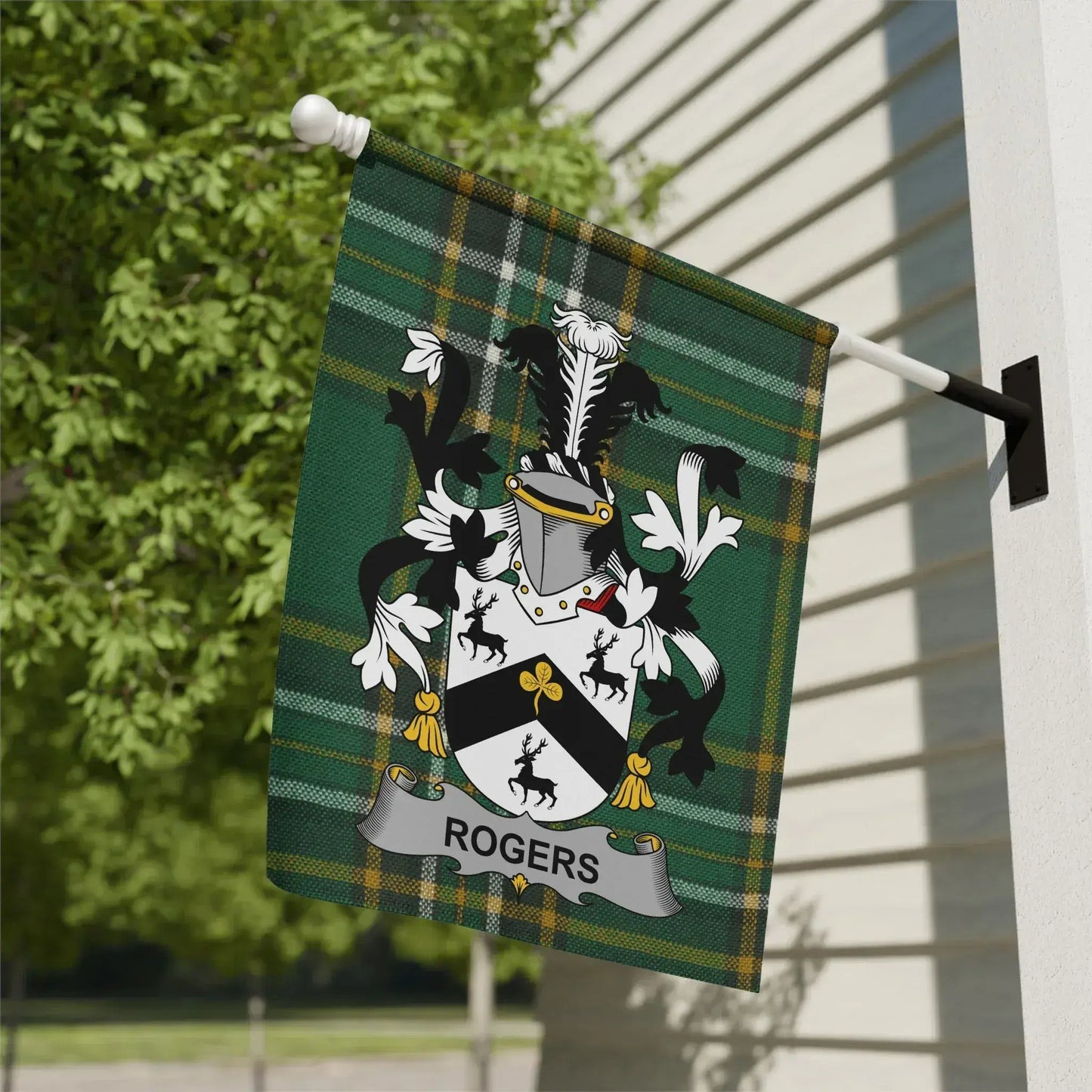 Personalized Rogers Family Crest Flag product