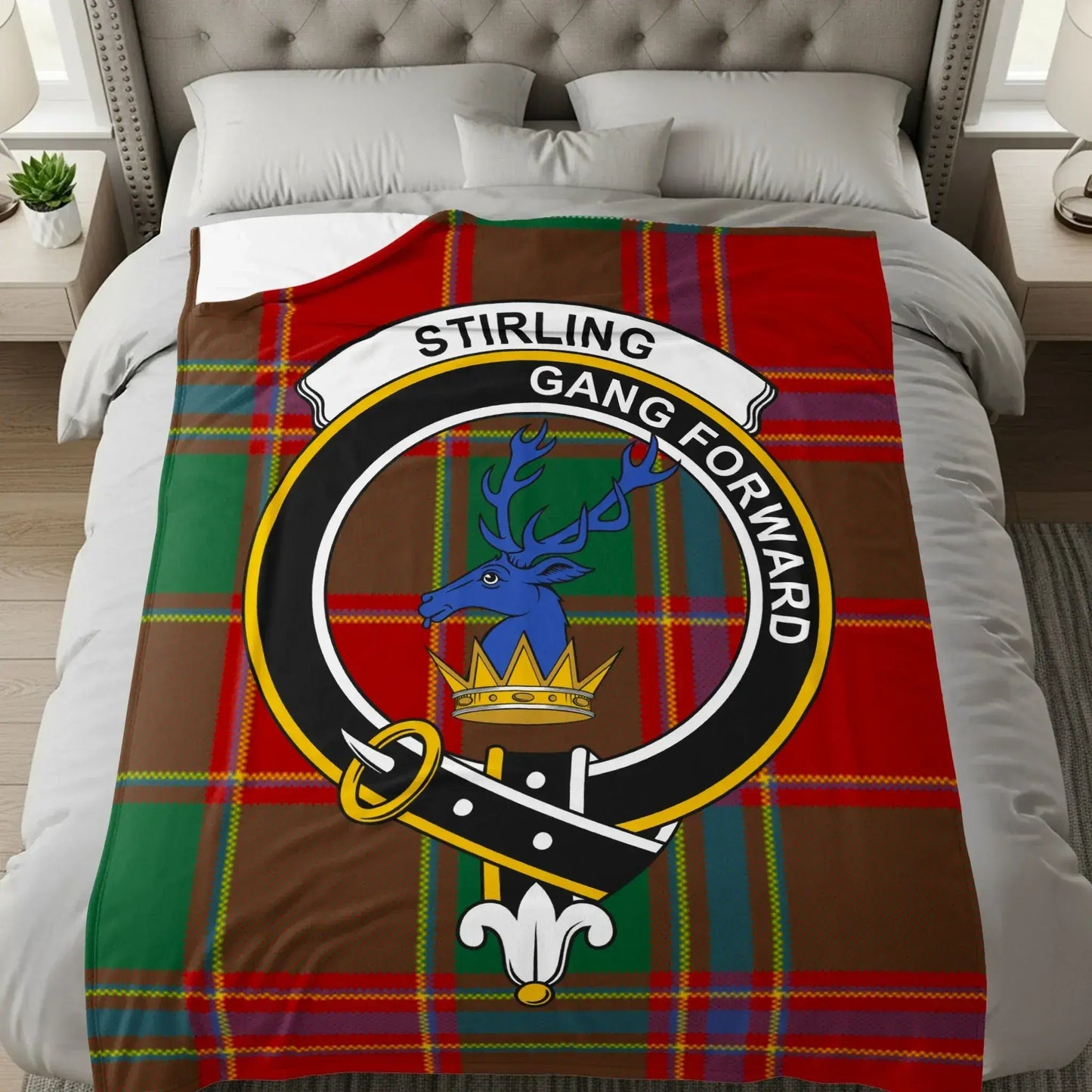 Stirling Gang Forward Scottish Tartan Blanket product