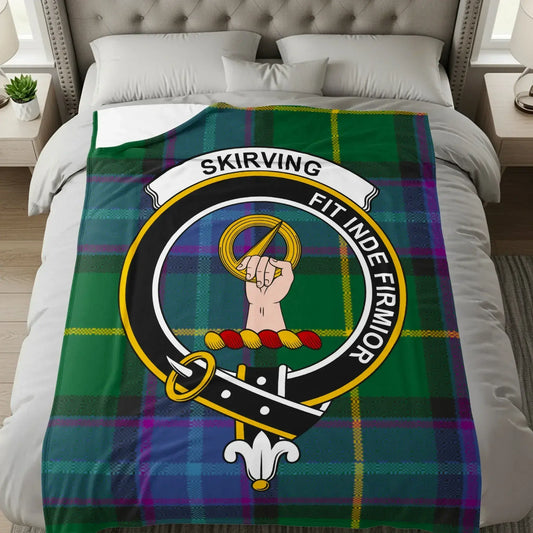 Skirving Fit Inde Firmior Clan Tartan Emblem product type