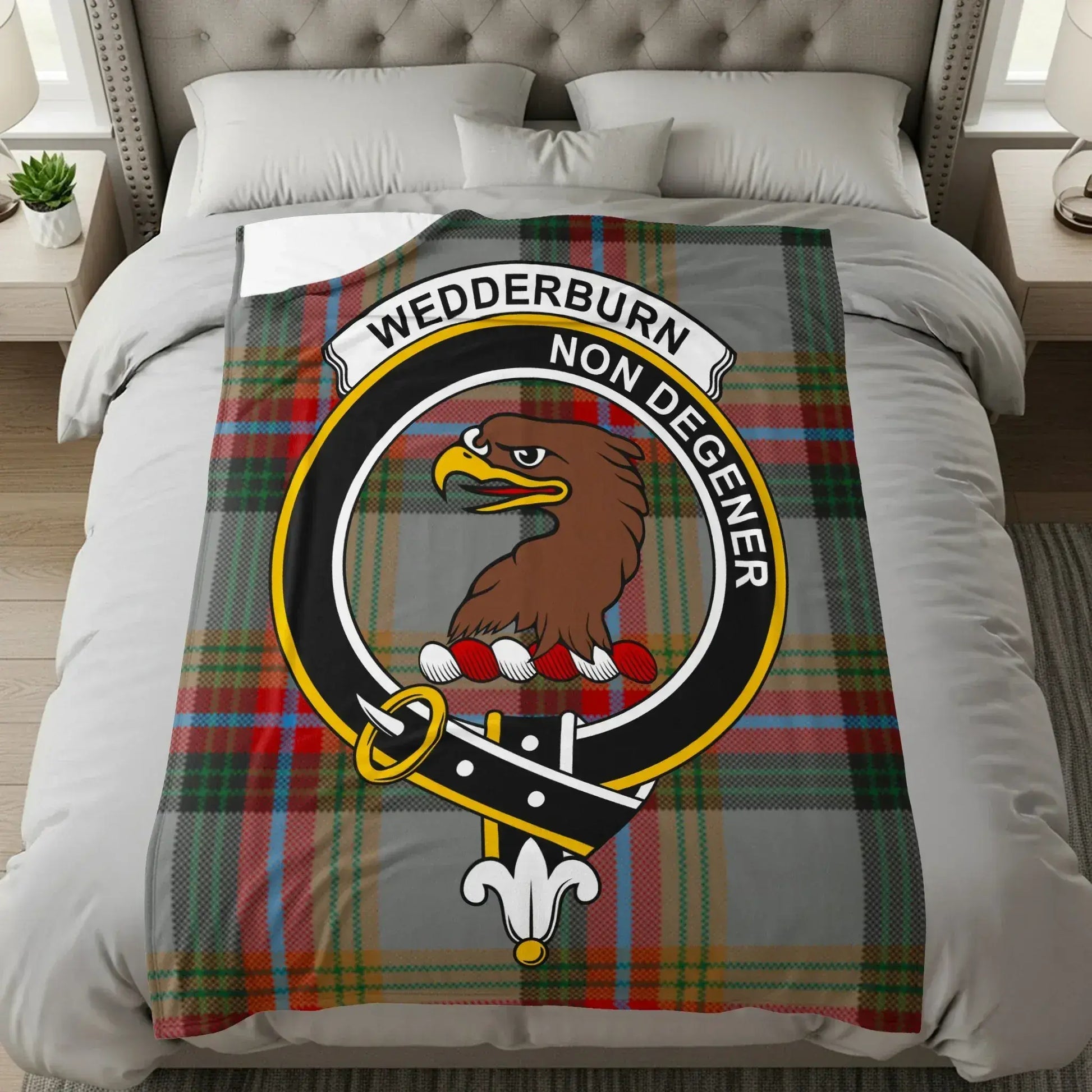 Scottish Heritage Wedderburn Clan Crest Blanket product
