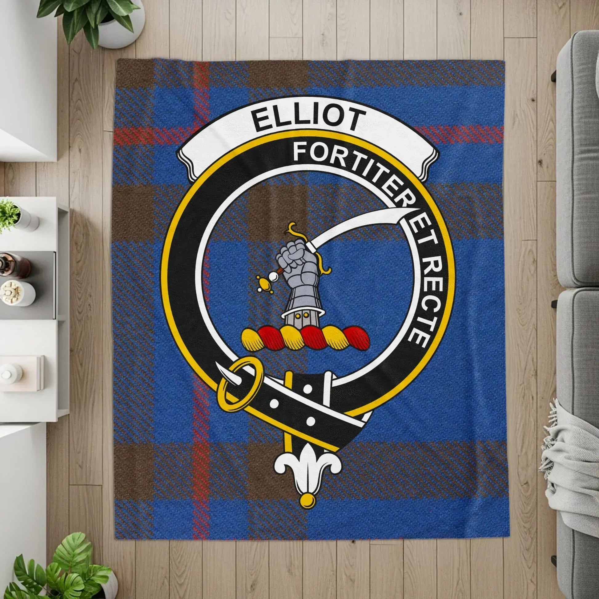 Fortiter Et Recte Elliot Tartan Blanket product
