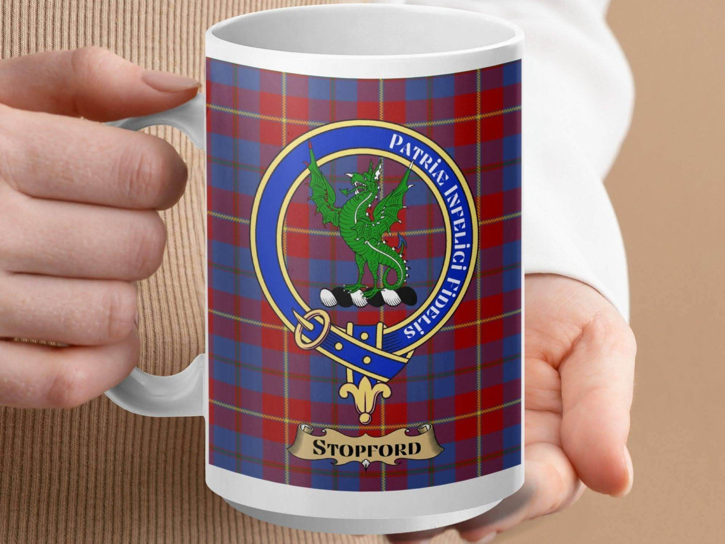 Clan Stopford Crest Emblem Plaid Mug product