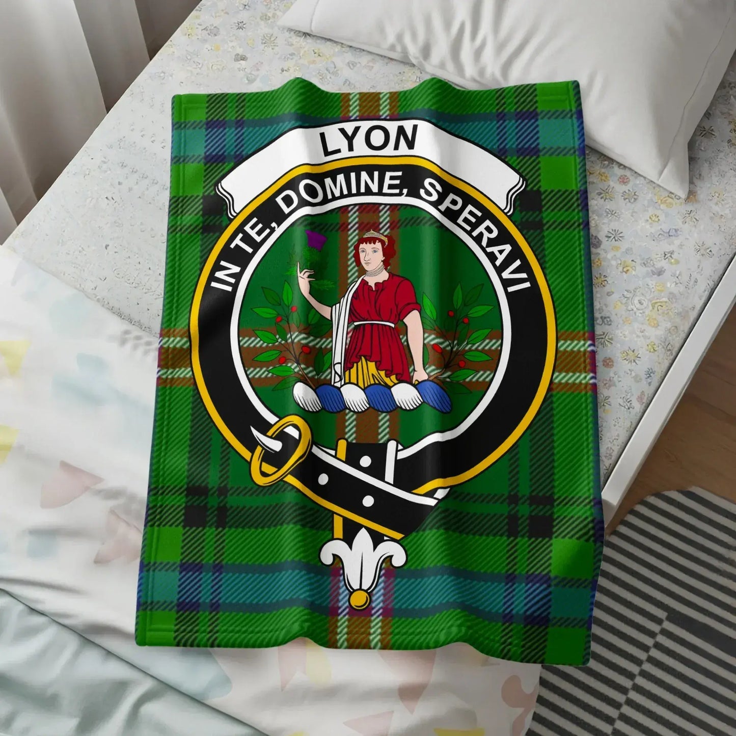 Lyon In Te Domine Speravi Tartan Blanket product