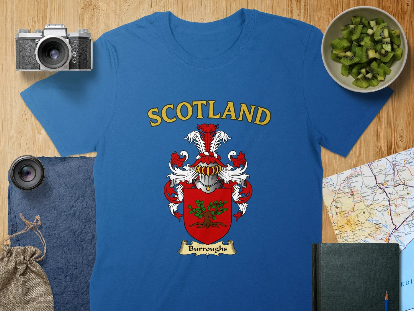 Scotland Crest Design Graphic Tee Shirt Product