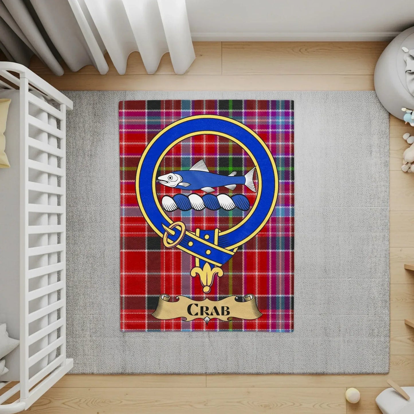 Scottish Clan Inspired Crab Design Area Rug product