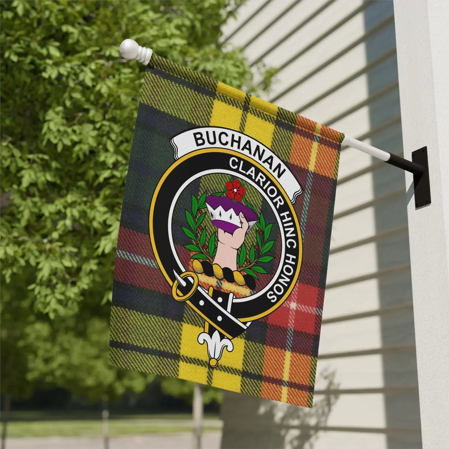 Buchanan Clarion Hinc Honos Tartan Flag product