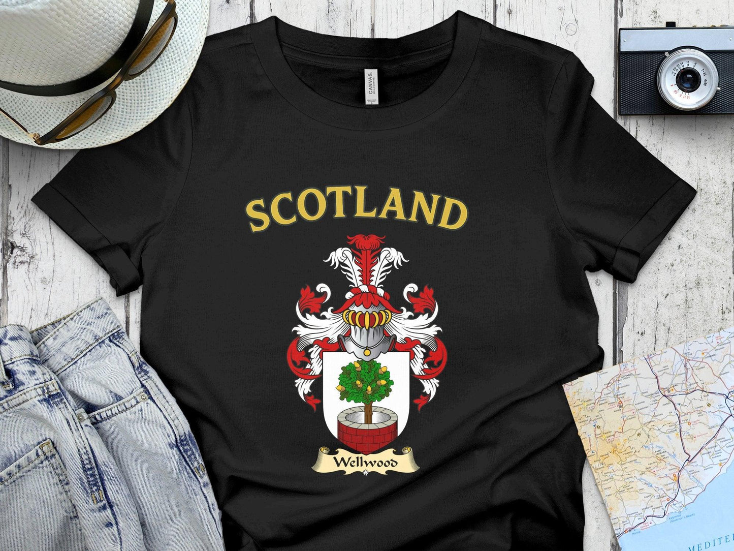 Scotland Wellwood Family Crest T-shirt product type