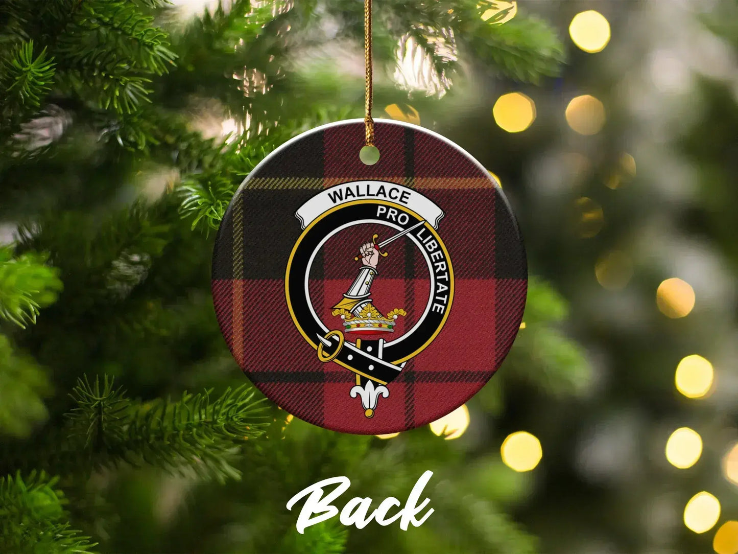 Wallace Pro Liberate Tartan Christmas Ornament product