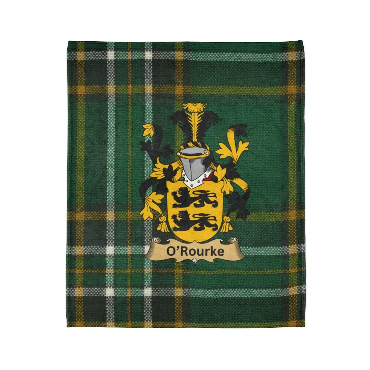 O'Rourke Family Crest Plaid Blanket product