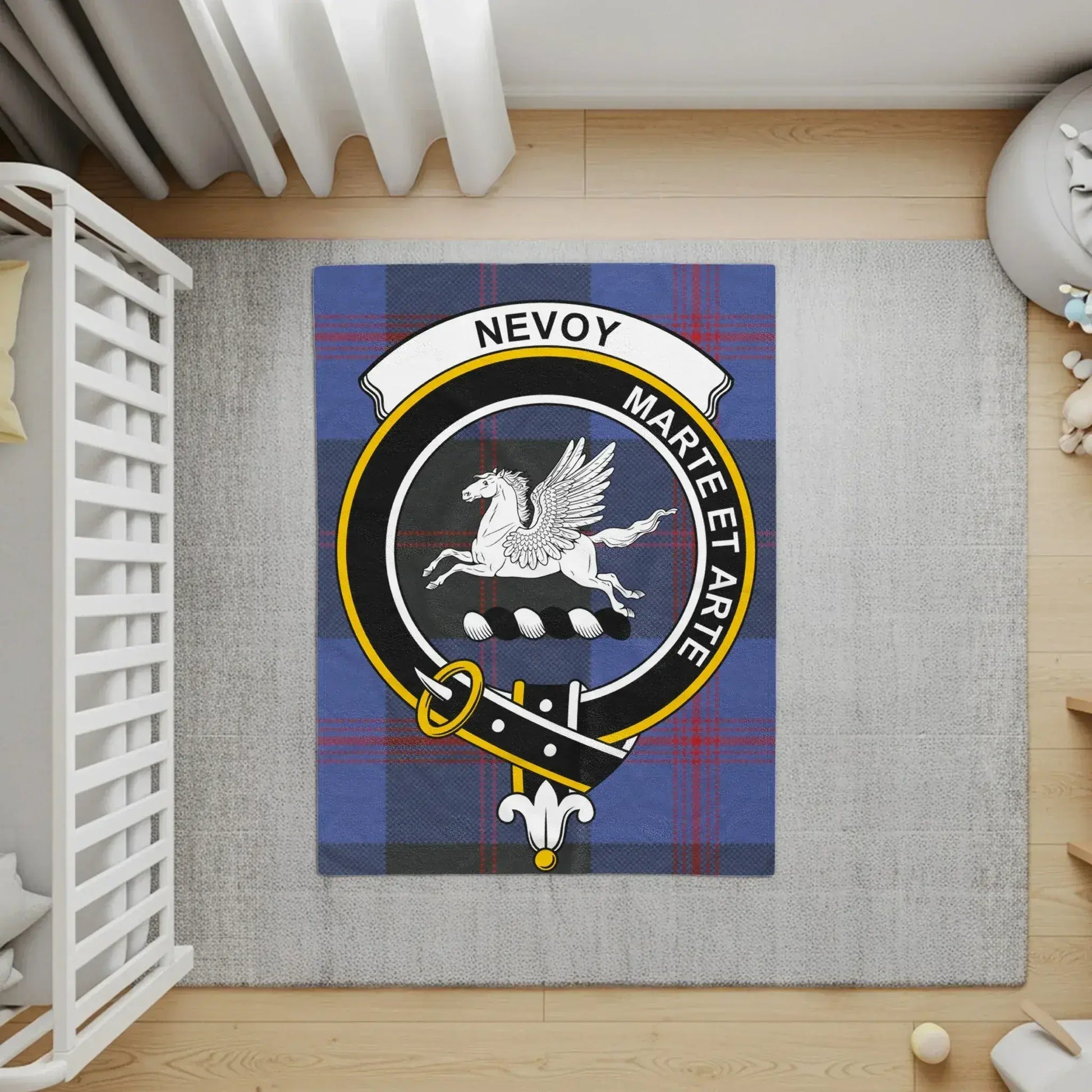 Personalized Nevoy Family Crest Custom Rug product