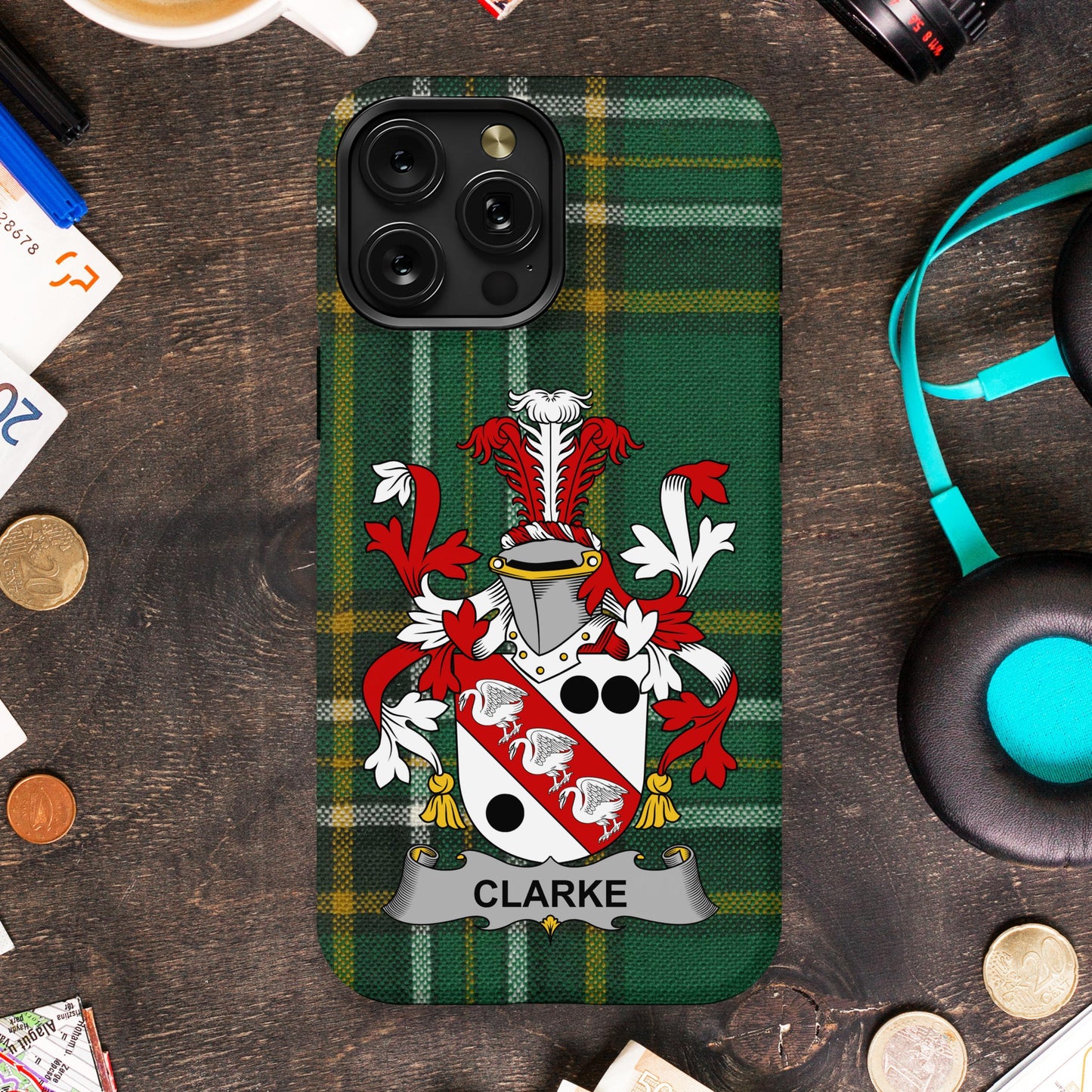 Customizable Family Crest Plaid Design Phone Case product type