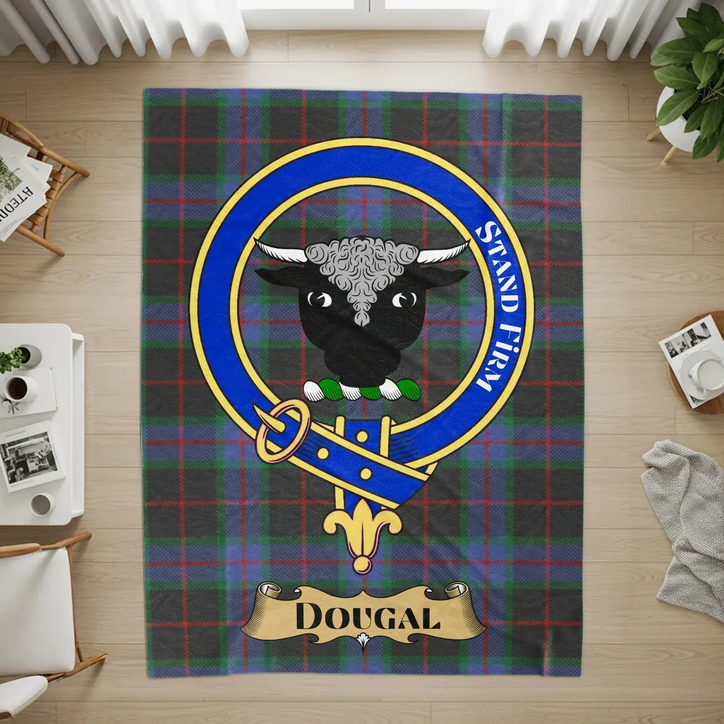 Stand Firm Dougal Tartan Rug Home Decor Product
