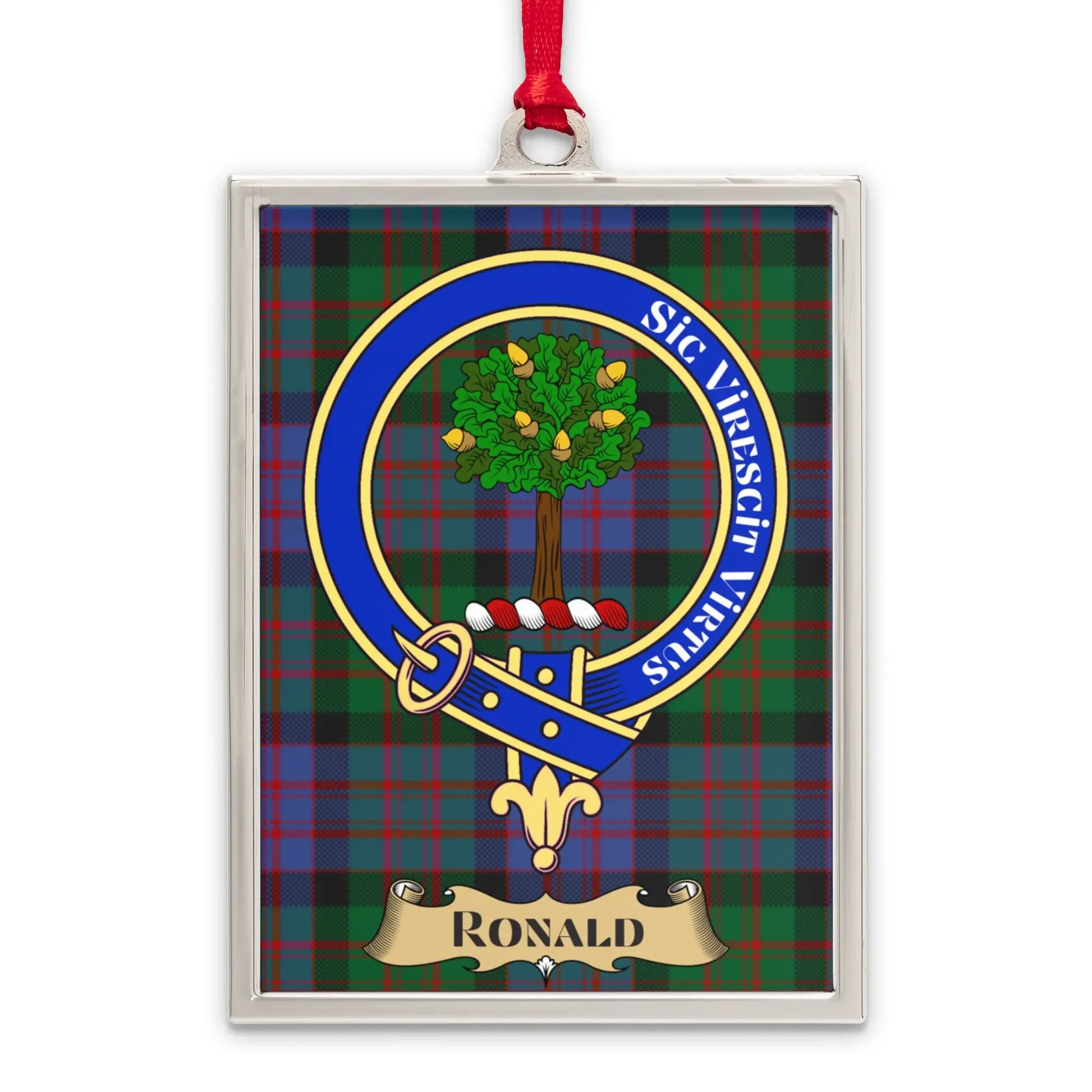 Scottish Clan Crest Tartan Custom Ronald product type