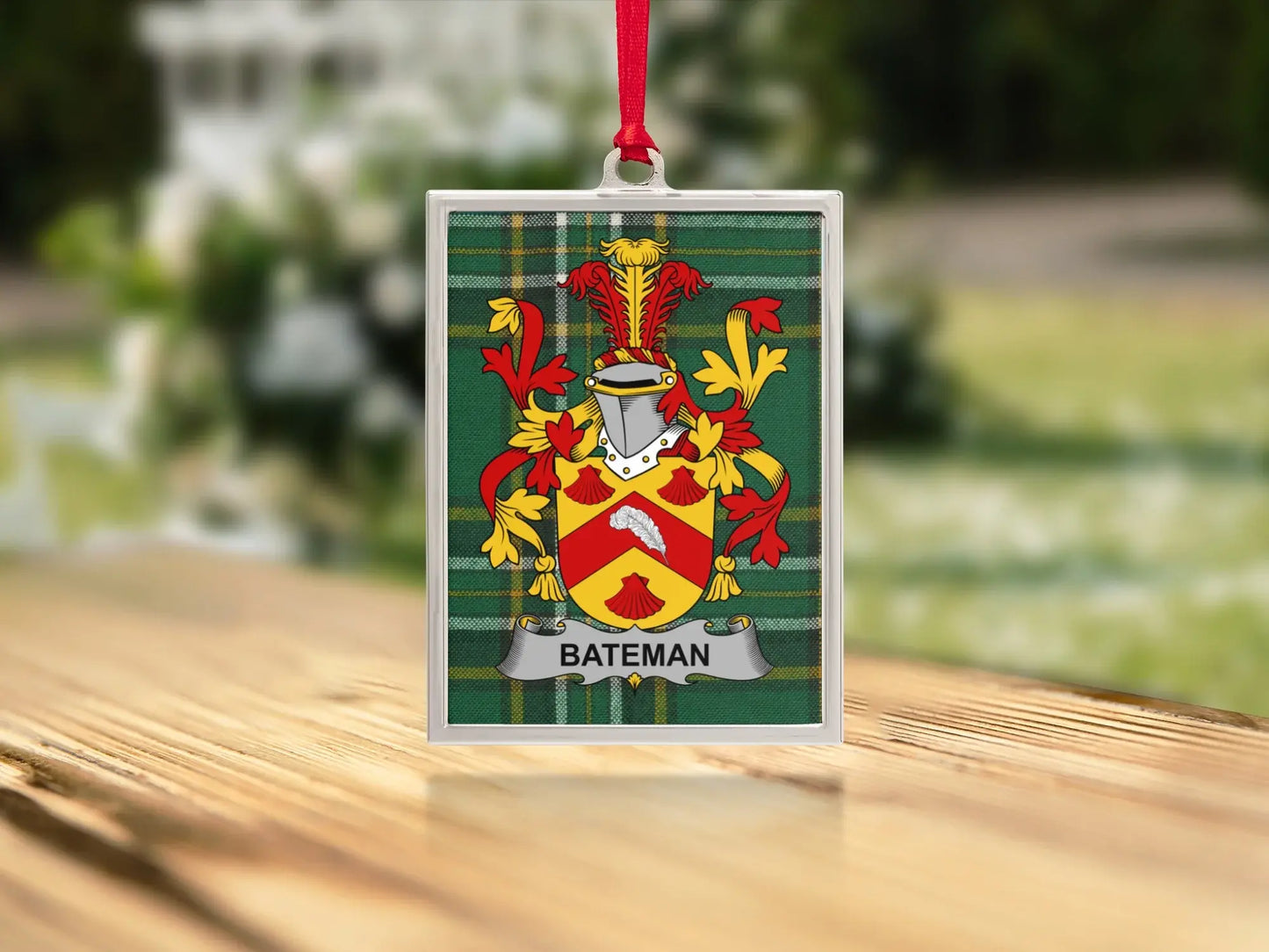 Family Crest With Bateman Text Ornament product