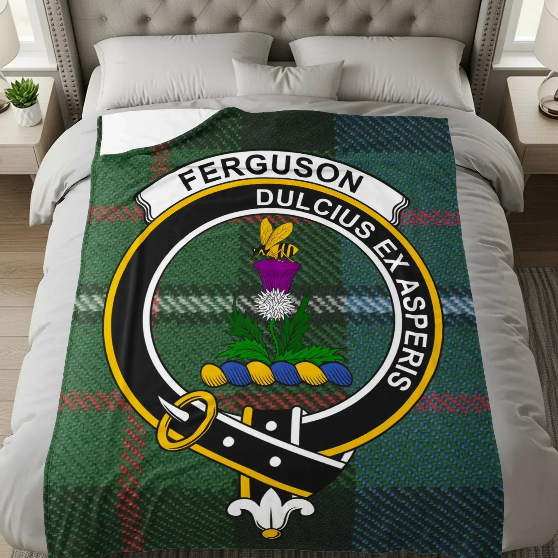 Ferguson Dulcius Ex Asperis Plaid Blanket product type