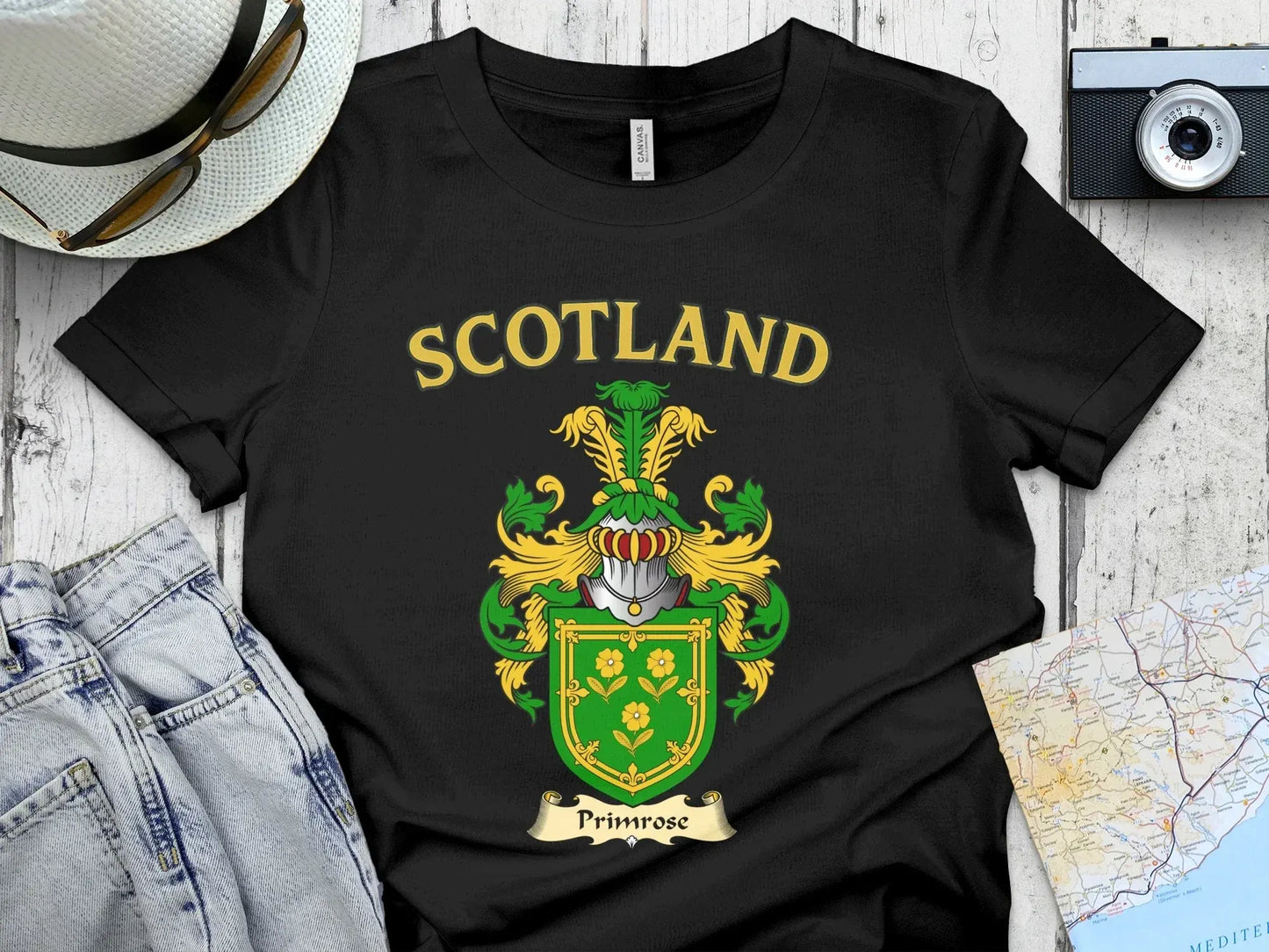 Scotland Primrose Crest Design T Shirt product