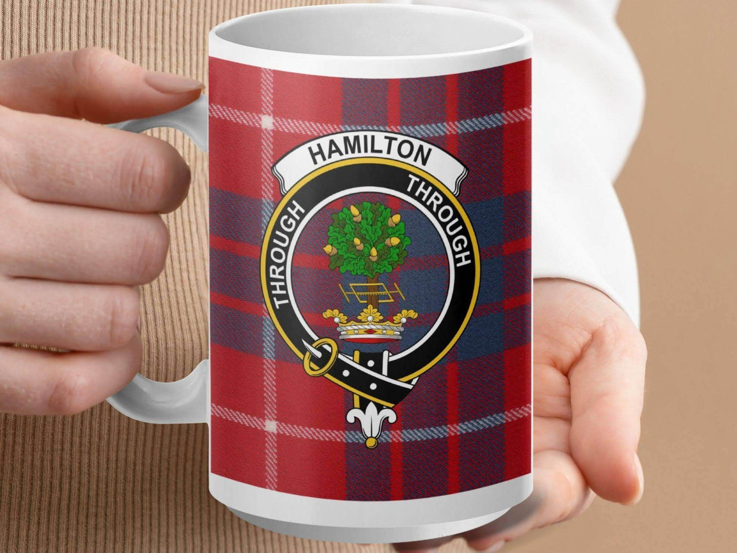 Hamilton Through Coffee Mug Tartan Design product type